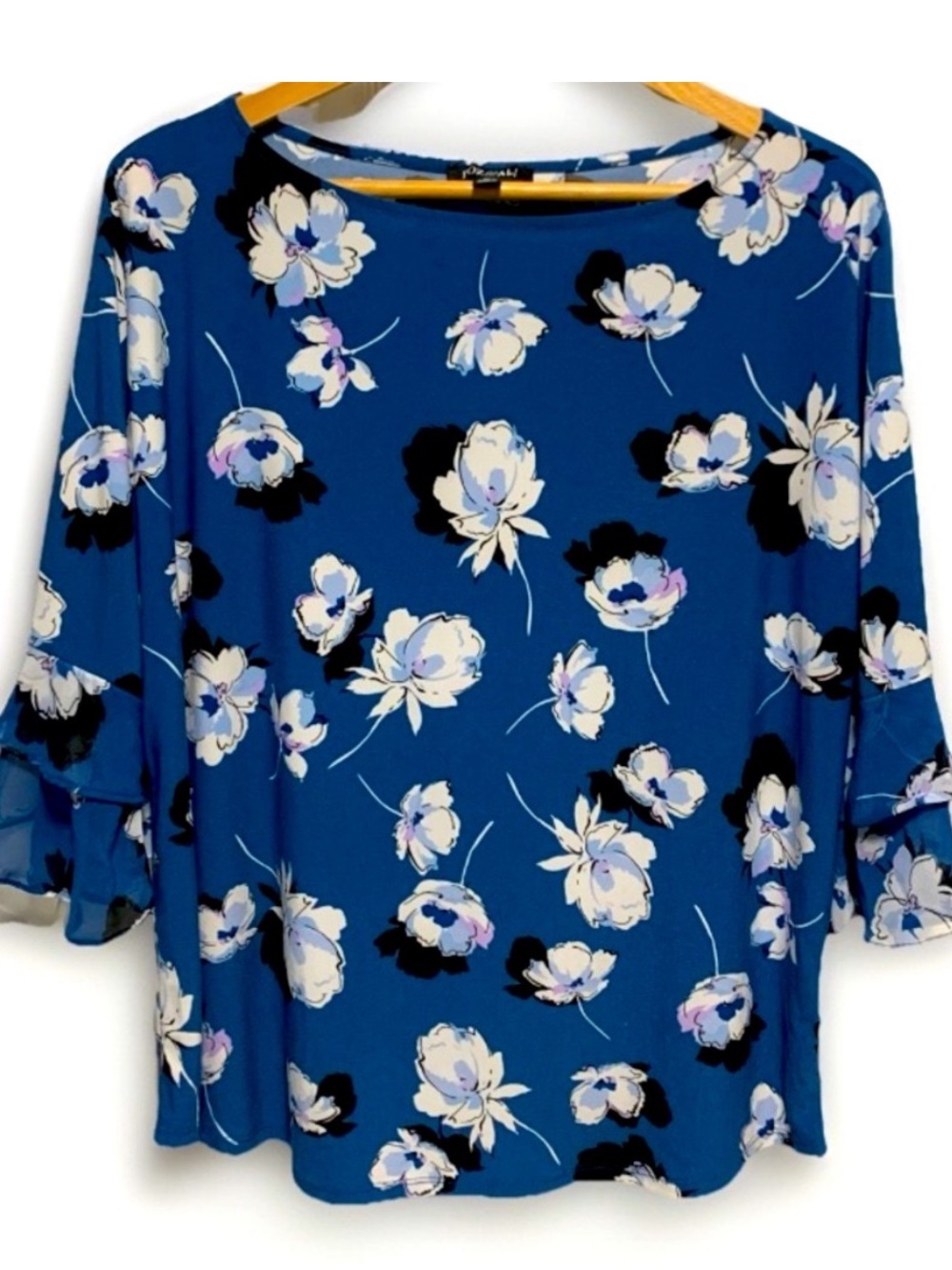 Roz & Ali Women's Floral Print Blouse